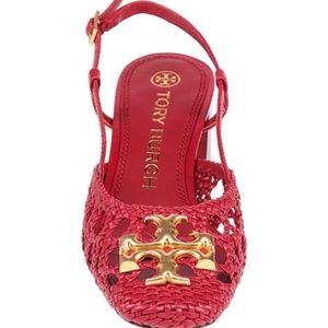 RARE Tory Burch Eleanor Slingback Red Size 8